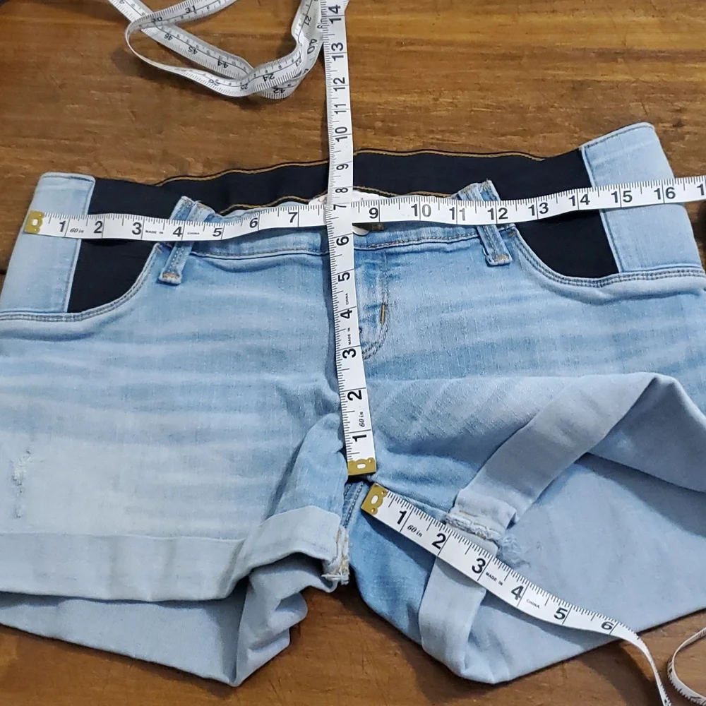 Isabel Denim Maternity Shorts
